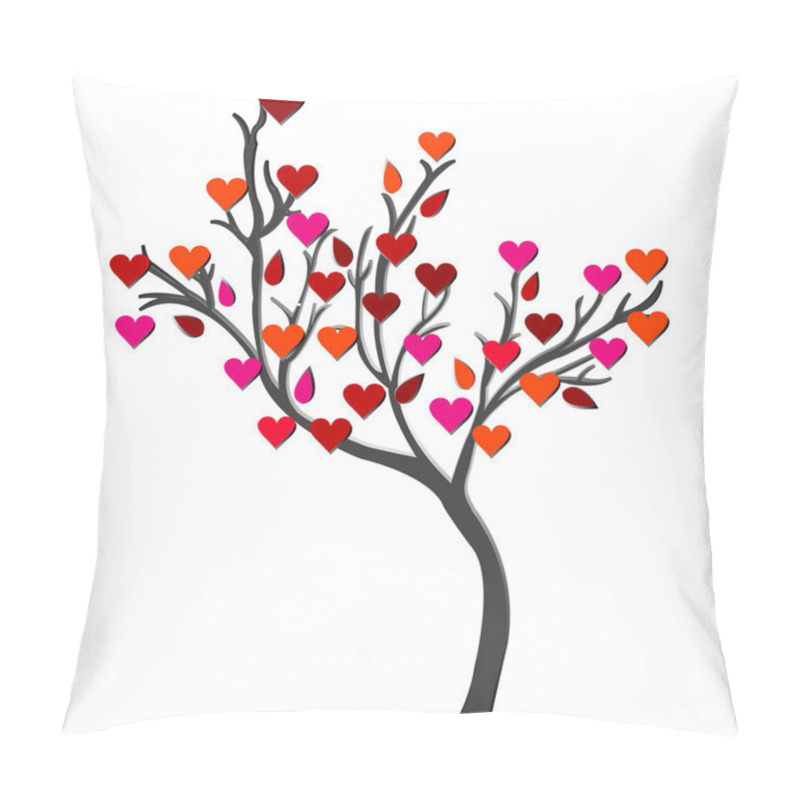 Personality  Card With Love Tree Pillow Covers