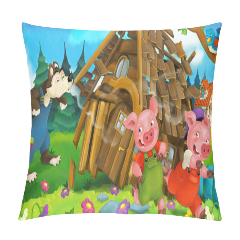 Personality  Cartoon Scene - Pigs Pillow Covers