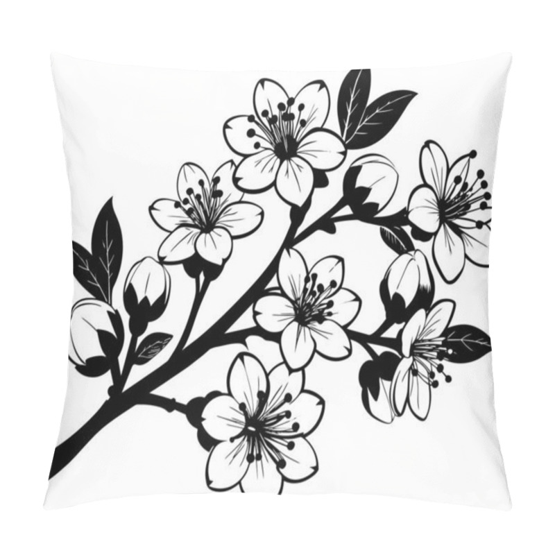 Personality  Hand Drawn Flowers On A White Background Pillow Covers