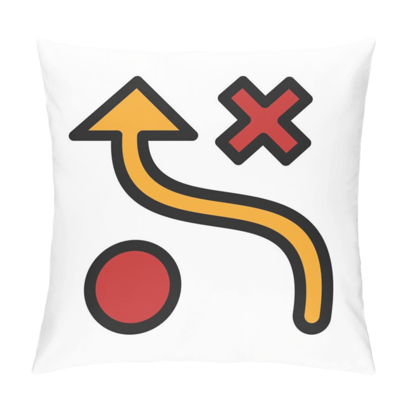 Personality  Tactics Vector Icon, Vector Illustration Pillow Covers