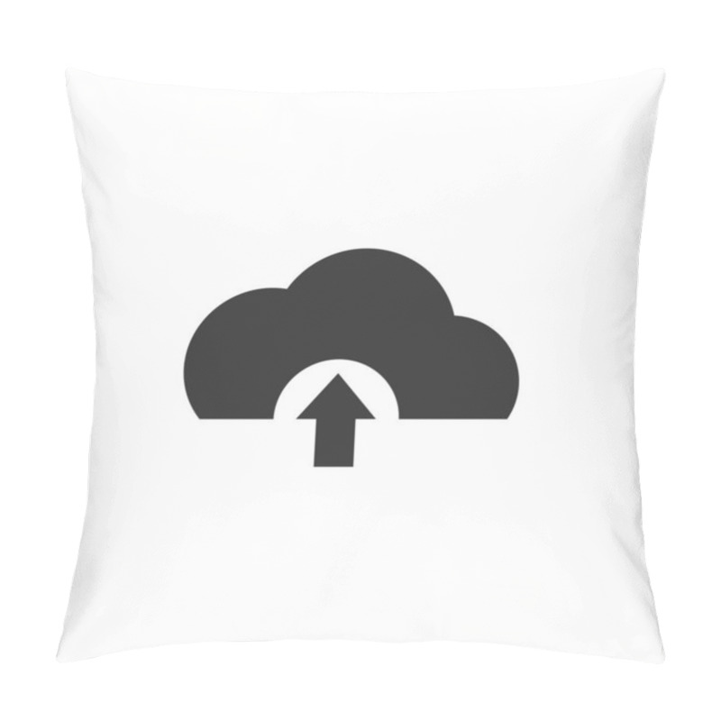 Personality  Cloud Icon Isolated On White Background. Upload Symbol Modern Simple Vector Icon For Website Design, Mobile App, Ui. Vector Illustration Pillow Covers