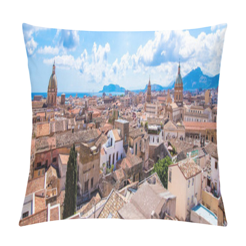 Personality  Cityscape Of Palermo In Italy Pillow Covers