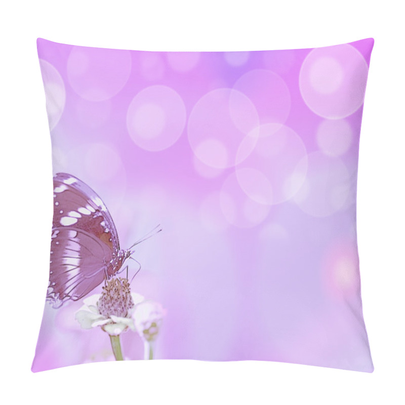 Personality  Purple Bubbles And Butterfly Pillow Covers