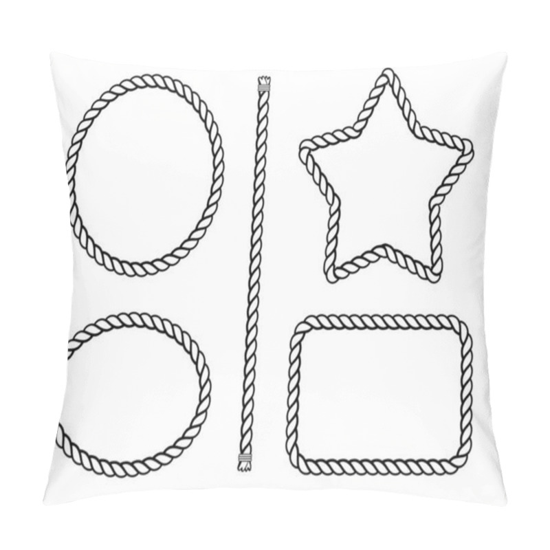 Personality  Rope Borders Or Frames In Various Shapes Pillow Covers