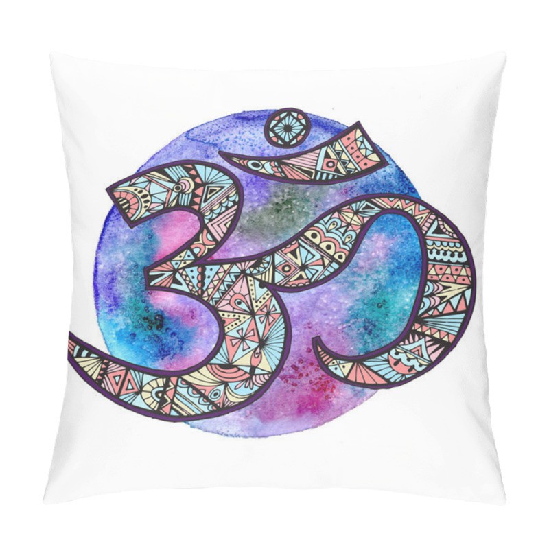 Personality  Ohm. Om Aum Symbol. Pillow Covers