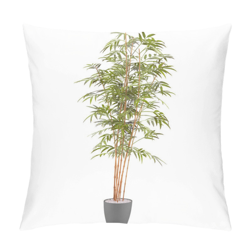 Personality  Bamboo Plant In The Pot Pillow Covers