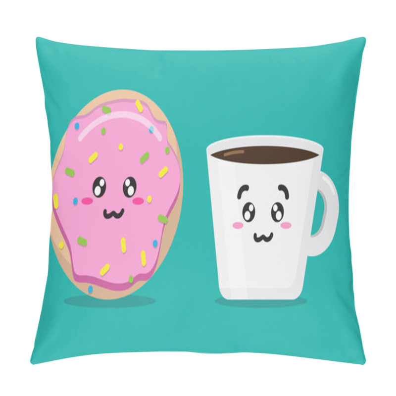 Personality  Cartoon Breakfast Morning Background Pillow Covers