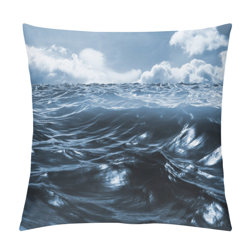 Personality  Blue Rough Ocean Pillow Covers