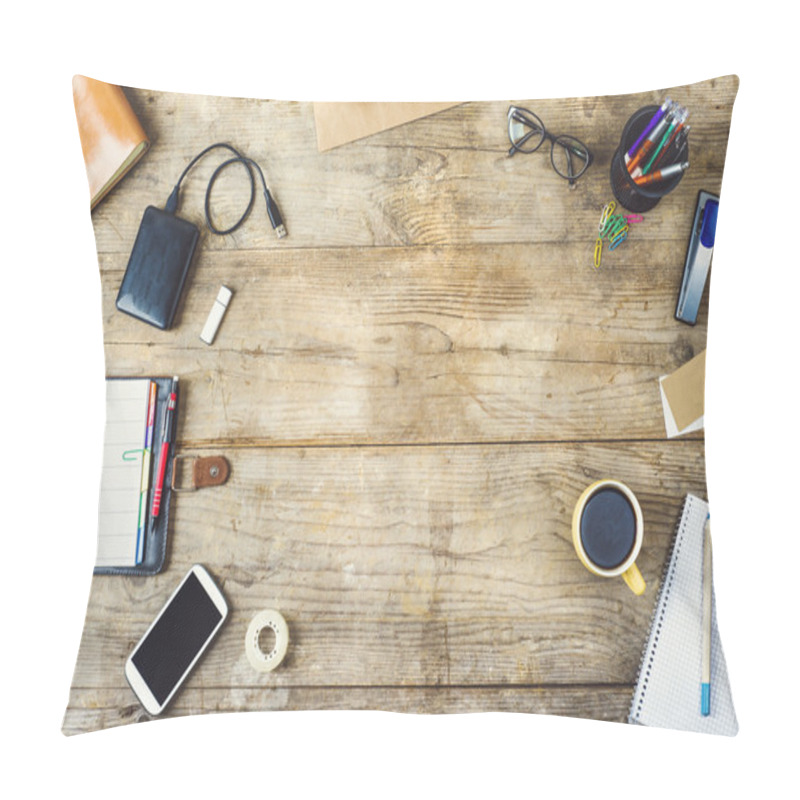 Personality  Mix Of Office Supplies And Gadgets Pillow Covers