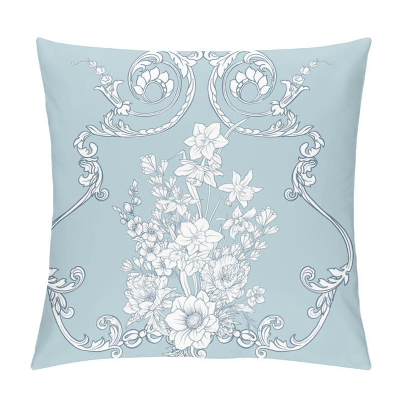 Personality  Summer Flowers: Poppy, Daffodil, Anemone, Violet, In Botanical S Pillow Covers