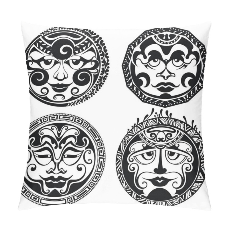 Personality  Polynesian Tattoo Masks Pillow Covers