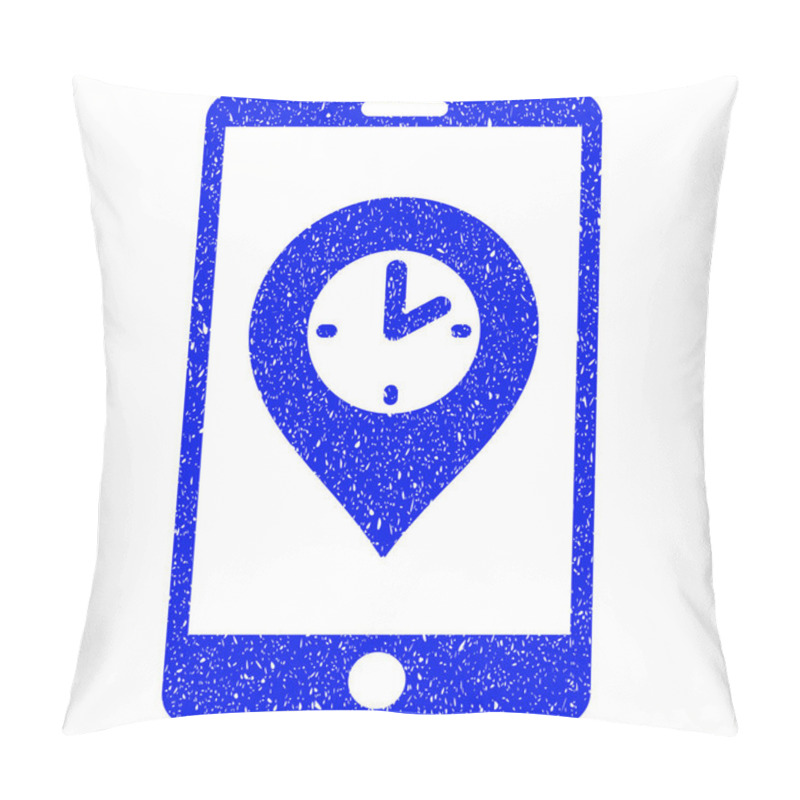 Personality  Mobile Time Pointer Grunge Icon pillow covers