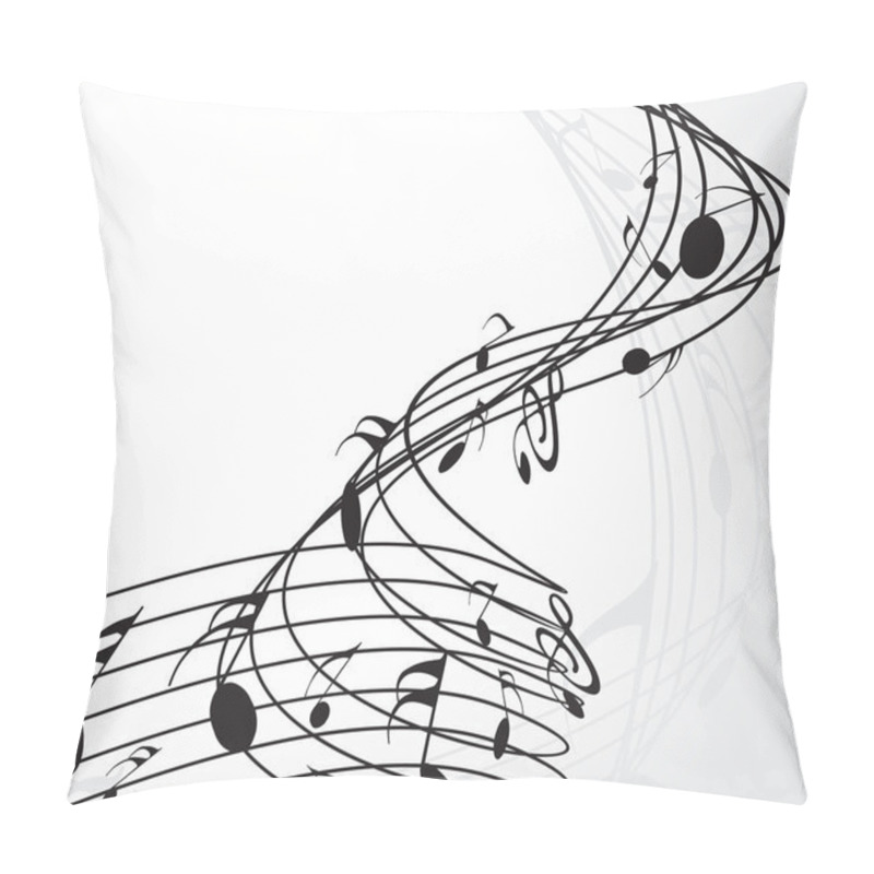 Personality  Music Notes Pillow Covers