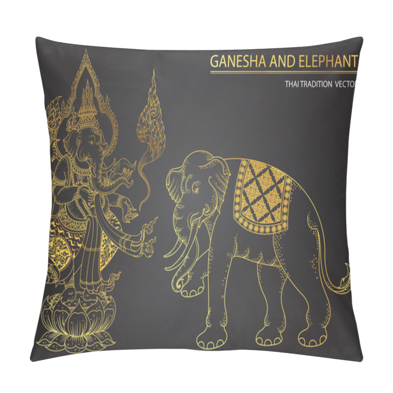 Personality  Thai Tradition Ganesha Son Of Siva Pillow Covers