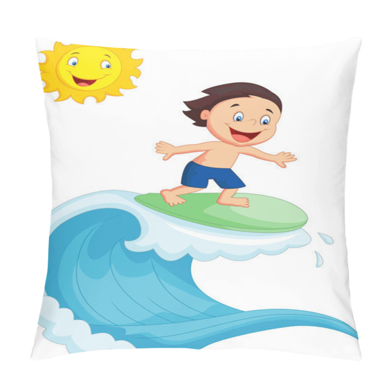 Personality  Happy  Boy Surfing Pillow Covers