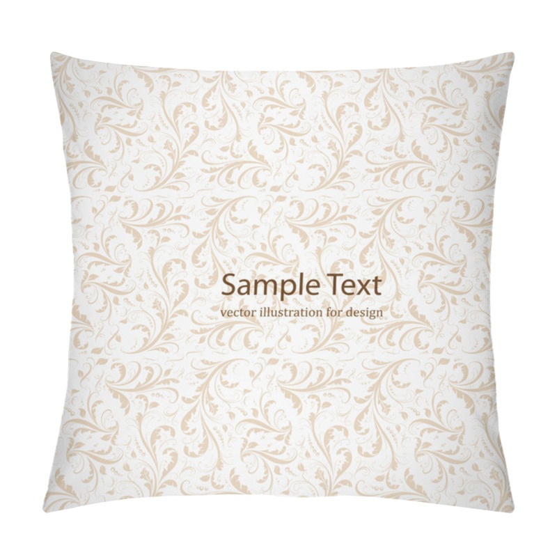 Personality  Seamless White Damask Wallpaper Pillow Covers