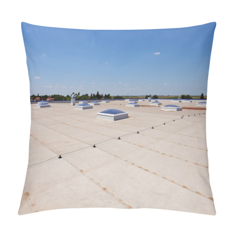 Personality  Flat Roof On Industrial Hall Pillow Covers