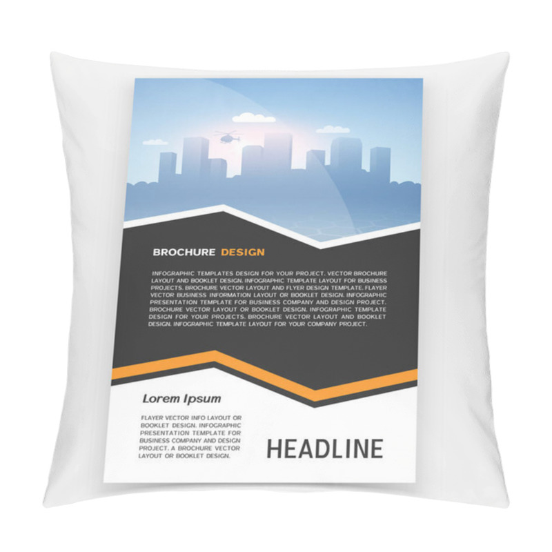 Personality  Brochure Cover Or Web Banner Design Pillow Covers