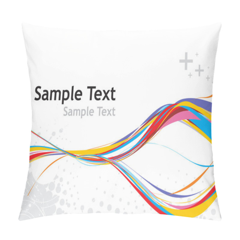 Personality  Rainbow Wave Line Pillow Covers