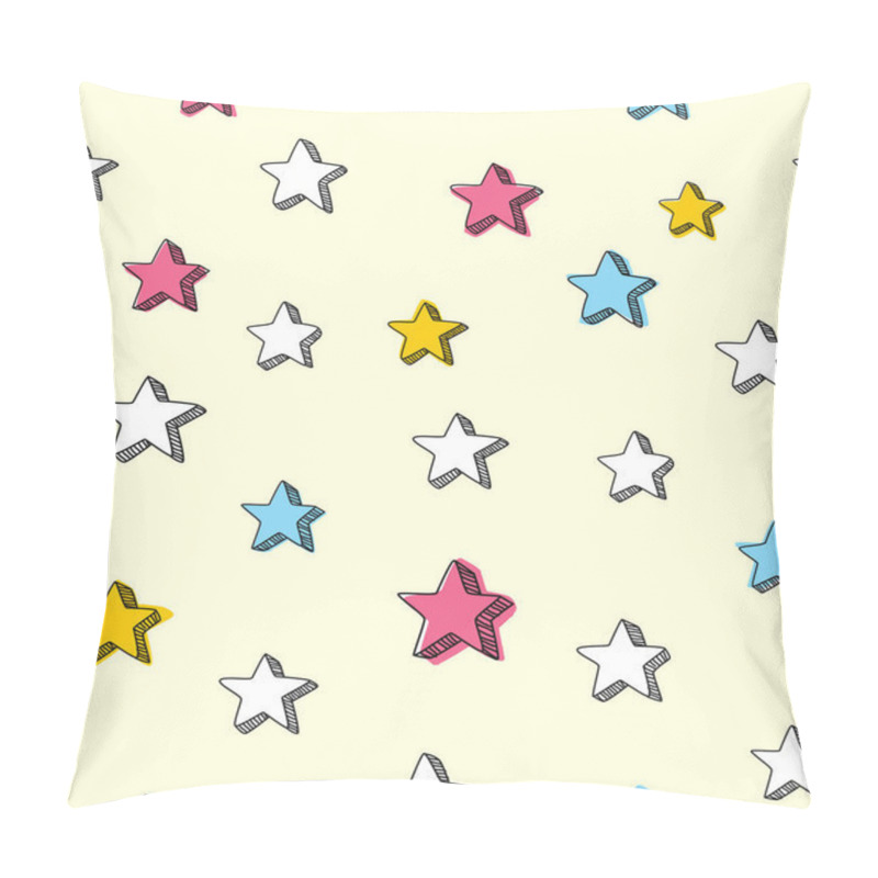 Personality  Sketchy Stars Background Pillow Covers