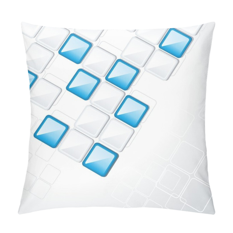 Personality  Blue Squares Pillow Covers