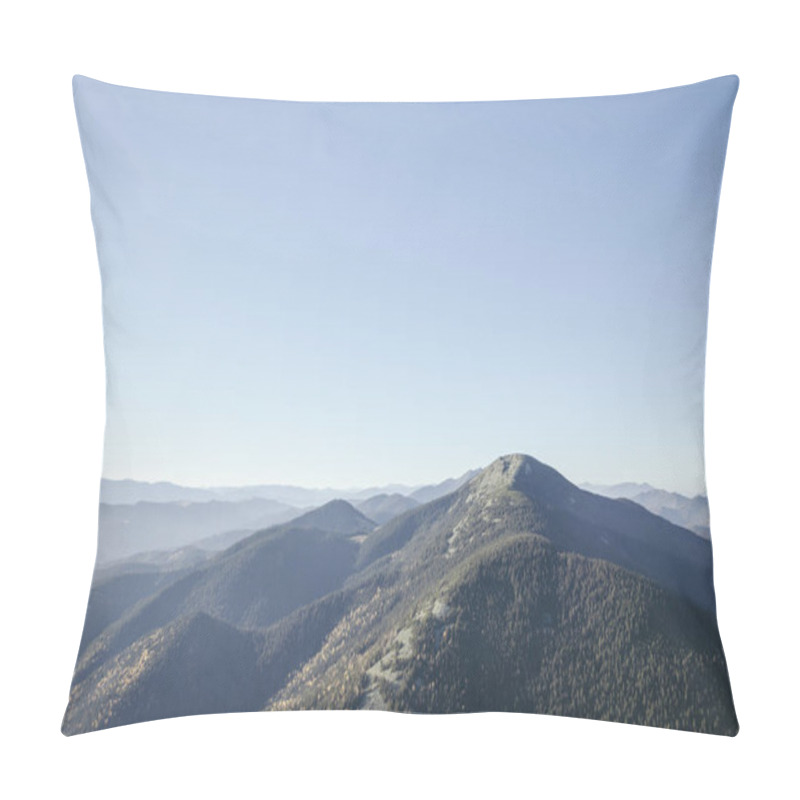 Personality  Beautiful Foggy Mountains Landscape, Carpathians, Ukraine Pillow Covers