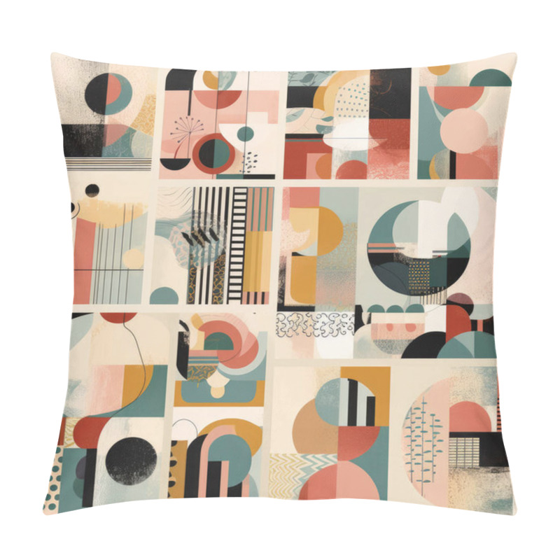 Personality  Modernist Collages That Combine Different Visual Elements. Can Be Used As Wall Decorations. Abstract Illustrations And Patterns, Where The Main Role Is Given To Color. Pillow Covers