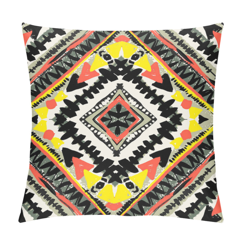 Personality  Boho Textile Seamless Pattern. Pillow Covers