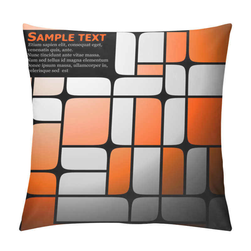 Personality  Ornge Squares Background Pillow Covers