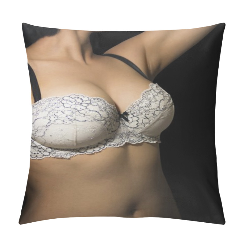 Personality  Beautiful Woman With Brassiere Pillow Covers