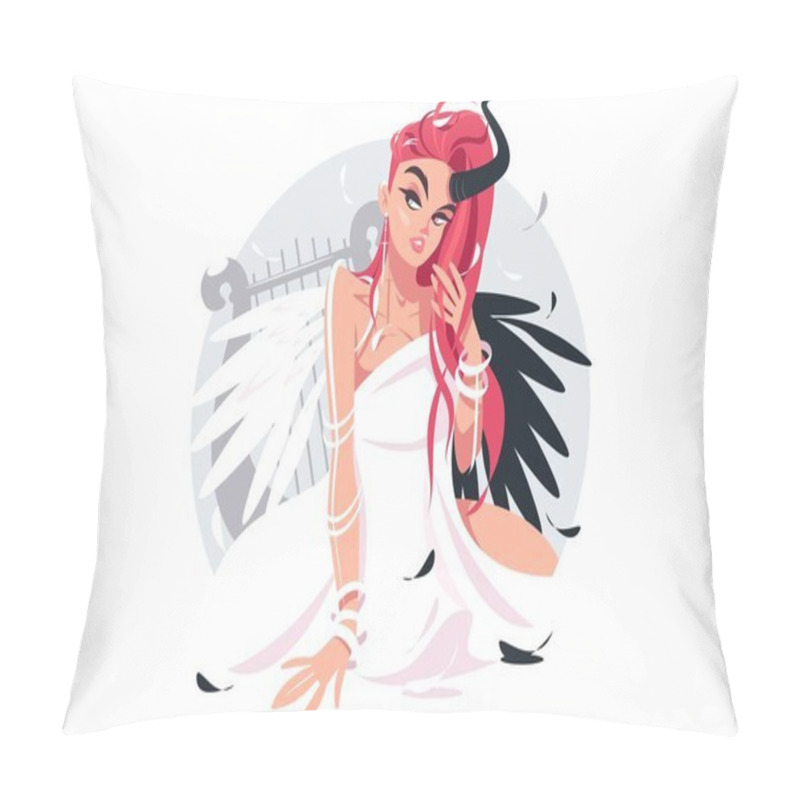 Personality  Beautiful Fallen Angel Girl Pillow Covers