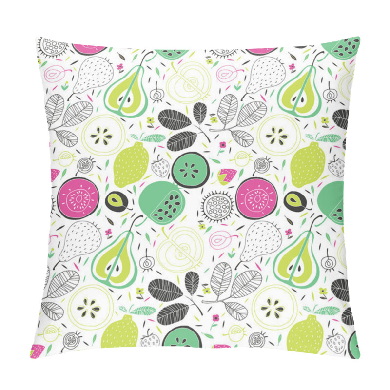 Personality  Pattern With Fruits And Flowers Pillow Covers