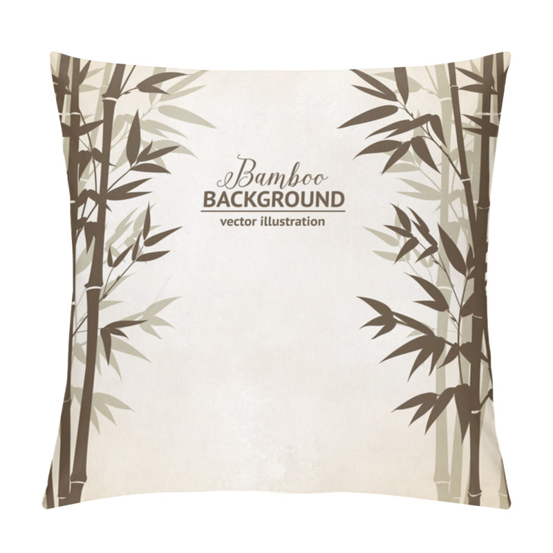 Personality  Bamboo Forest Card. Pillow Covers