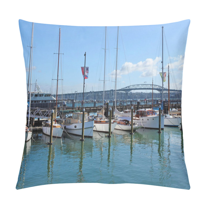 Personality  Auckland Harbour Bridge In Auckland New Zealand Pillow Covers