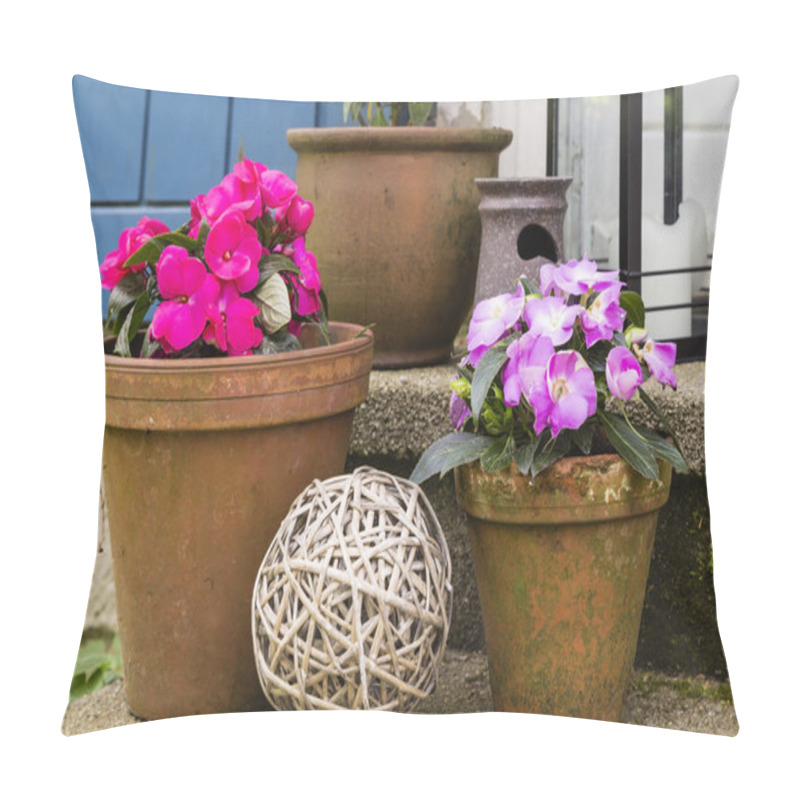 Personality  Still Live With Flower Pots Pillow Covers