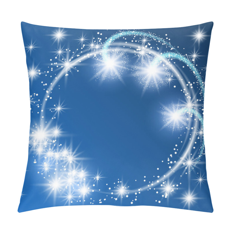 Personality  Glowing Blue Background  Pillow Covers