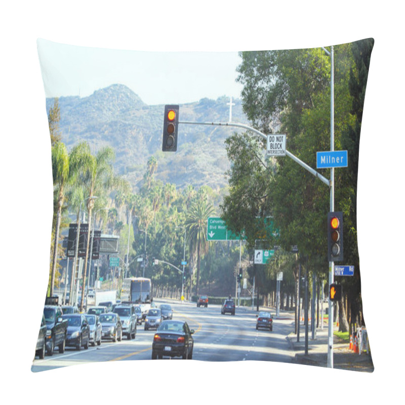 Personality  Los Angeles City Roads And Constellation Road In USA Pillow Covers