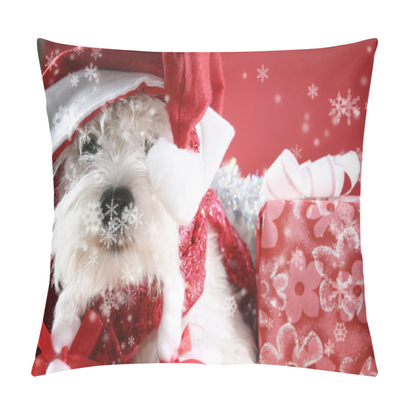 Personality  White Puppy Pillow Covers