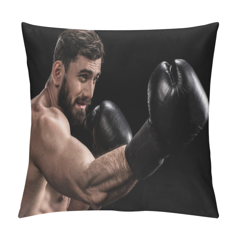 Personality  Sportsman In Boxing Gloves  Pillow Covers