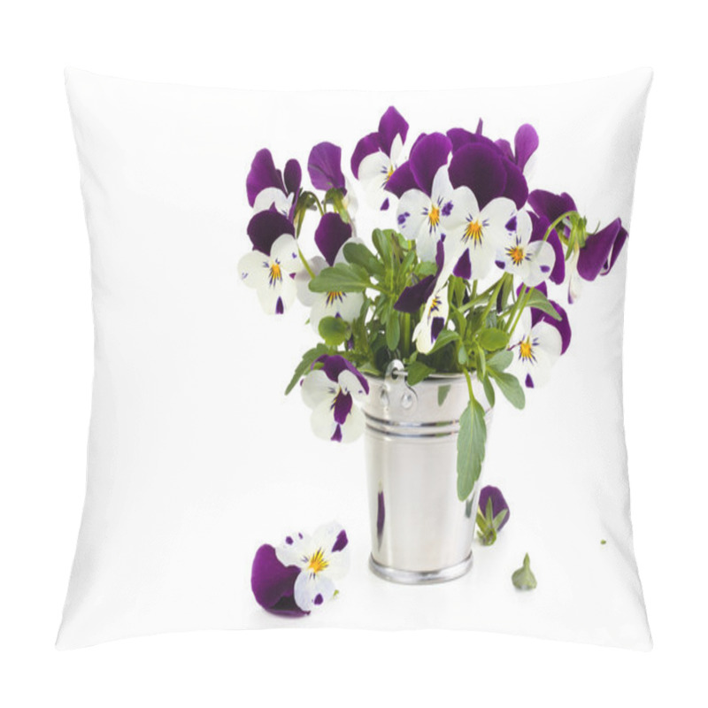 Personality  Purple Pansies. Pillow Covers