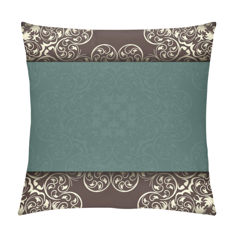 Personality  Ethnic Pattern. Abstract Greeting Card, Background With Flowers And Decorative Leaves. For Gifts, Decoration And Invitations For Your Design. With A Place For You Inscription. Pillow Covers