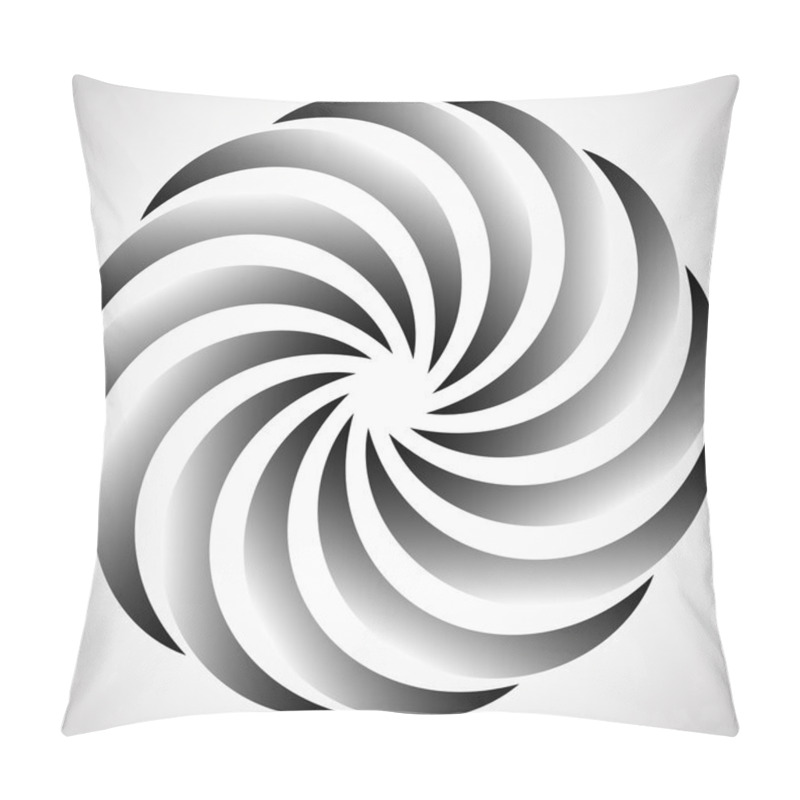 Personality  Abstract Circular Spinning Element. Pillow Covers