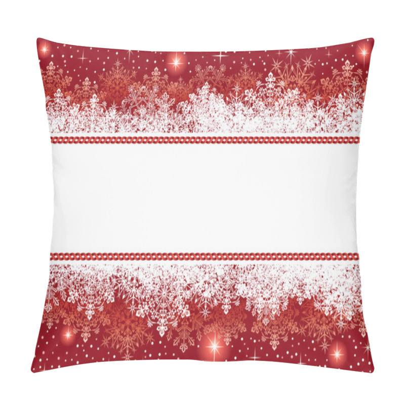 Personality  Christmas Background From Snowflakes And Stars Pillow Covers