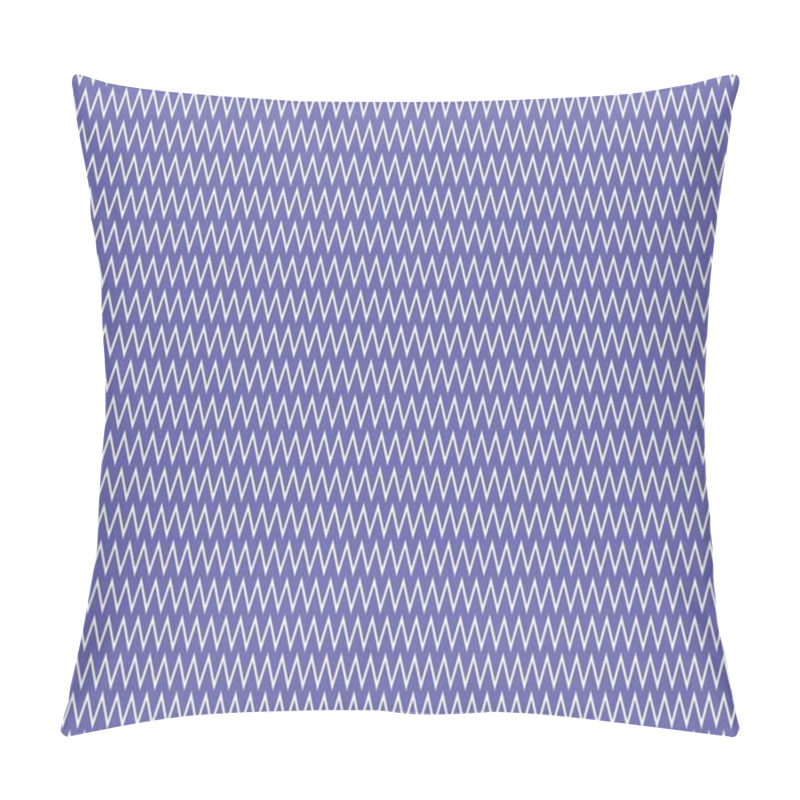 Personality  Chevron Seamless Pattern. Zigzag Fashion Design. Zigzag Seamless Vector Texture. Periwinkle Blue Ornament. Pillow Covers