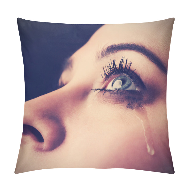 Personality  Beauty Girl Cry Pillow Covers