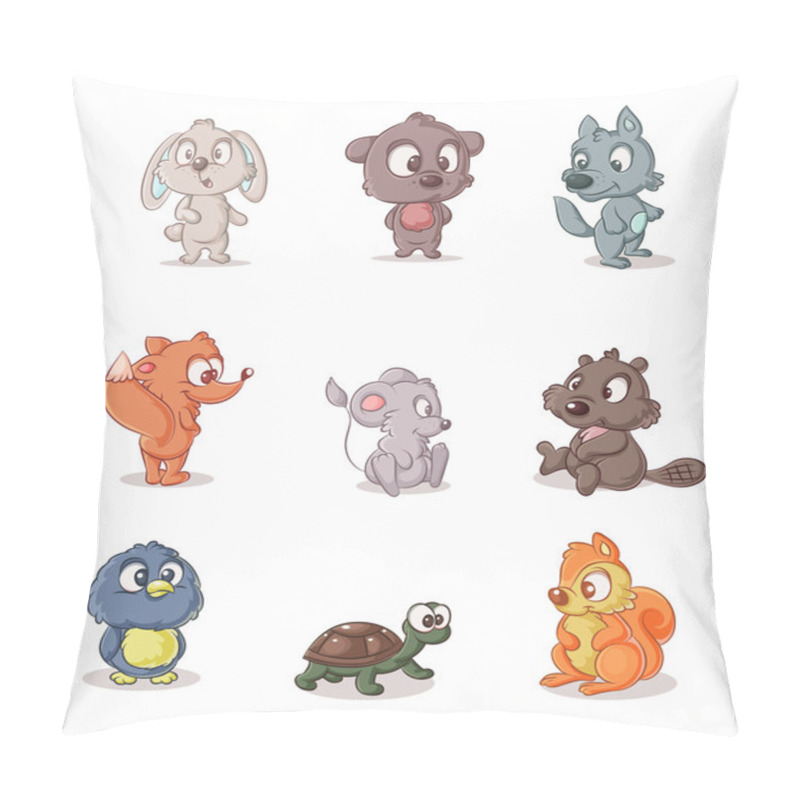 Personality  Set Of Small Forest Dwellers Pillow Covers