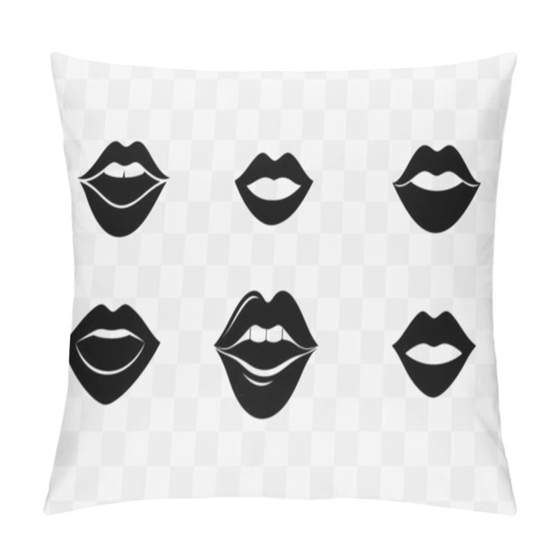 Personality  Symbol Of Women's History Month Vector Silhouette Icons Design Pillow Covers