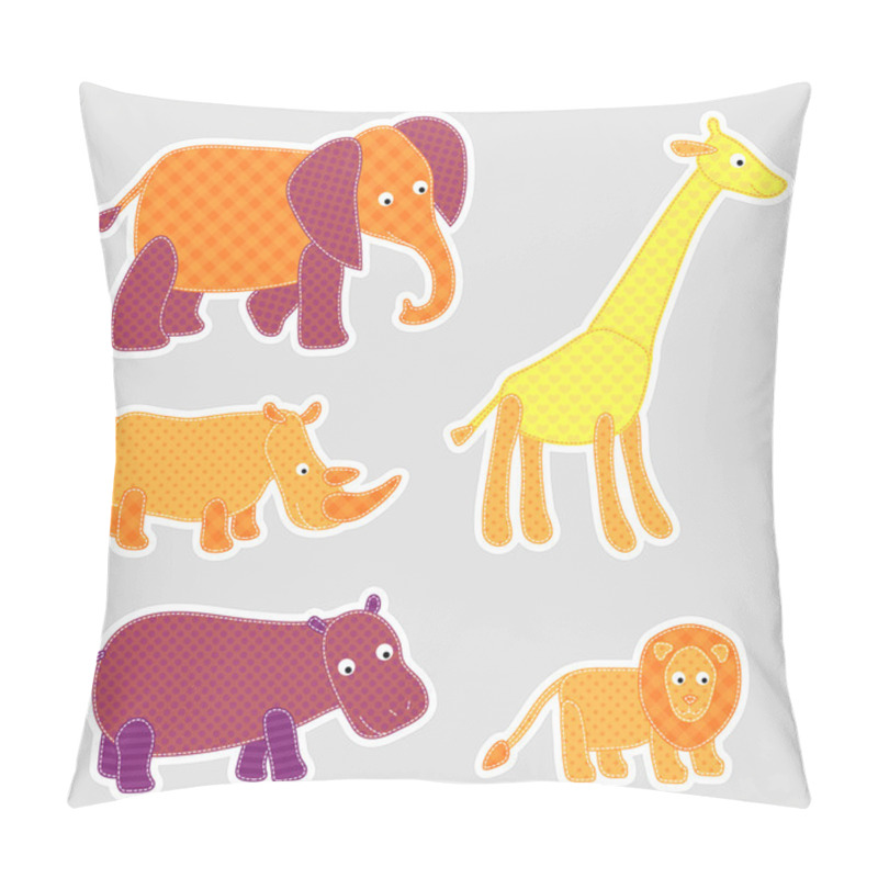 Personality  African Cartoon Animals Pillow Covers