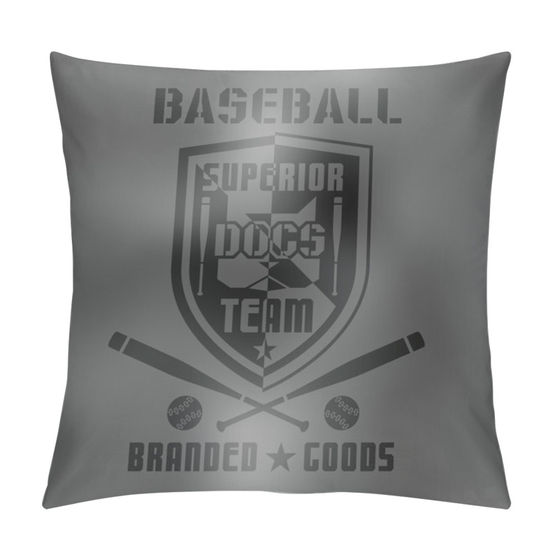 Personality  Baseball Sport Emblem 2: Dark Pillow Covers