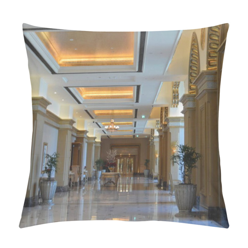 Personality  Majestic and Palatial beach front hotel known as Emirates Palace in Abu Dhabi UAE pillow covers